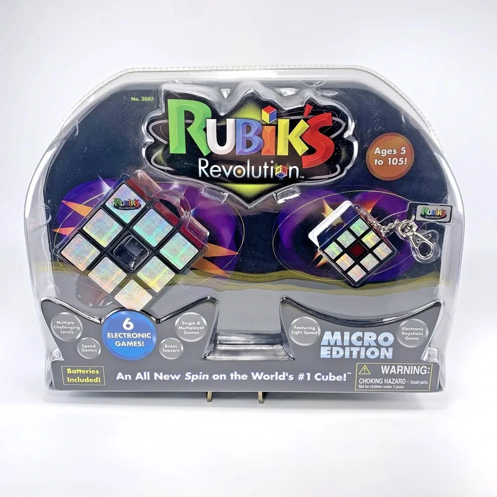 Rubik's Revolution With Micro Edition Electronic Keychain Game New In Box 2007‎